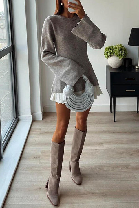 Coziest Long Sleeves Wool-blend Sweater