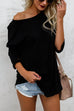 Mixiedress Crewneck Long Sleeve Plain T-shirt